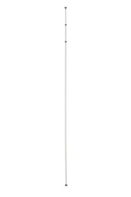 Kit Closet 6110082010 - utdragbar fot omklädningsrum, vit/svart, 240/280 x 4,2 x 4,2