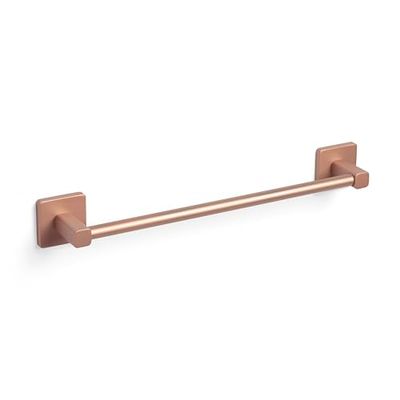TATAY Porta asciugamani medio della Collezione Kalo, in Metallo, Colore Oro Rosa, Misure 45 x 6.5 x 6 cm
