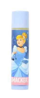 Lip Smacker Disney Princess Collection, Bálsamo Labial Individual Cinderella para Niños, Seguro de Usar y Libre de Color para un Acabado Natural, Sabor Vanilla Sparkle