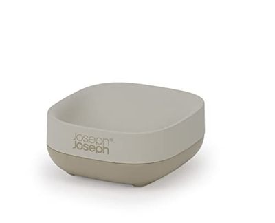 Joseph Joseph - Portasapone Compatto per il Bagno, Base Antiscivolo - Beige