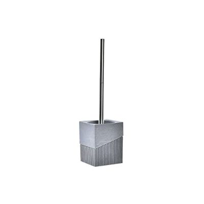 DKD Home Decor Toilet Brush, Stainless Steel Aluminium Resin, Grey, Estándar