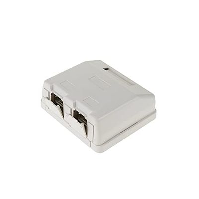 BeMatik - Box di superficie per due RJ45 Cat6 FTP