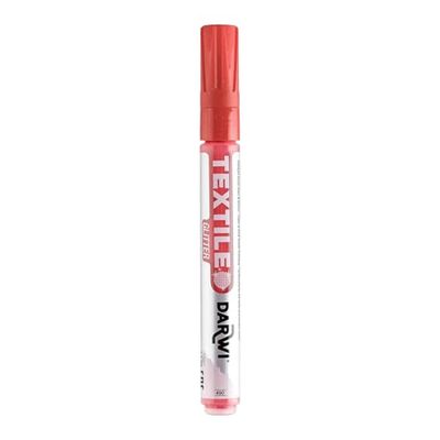 DARWI (una marca Clairefontaine DA0140013490C TEX GLITTER MARCADOR 2 MM 6 ML VERMILLON