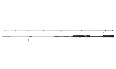 Mitchell Tanager SW Caña de Pescar | Caña de Pescar de Agua Salada para Pescadores de mar | Composite de Carbono | Ligera, Potente y Resistente a la corrosión | Unisex, Plata/Negro, 2.4m | 10-40g