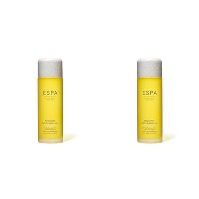 ESPA | Positivity Bath & Body Oil | 100ml | Jasmine, Gardenia & Rose Geranium (Pack of 2)
