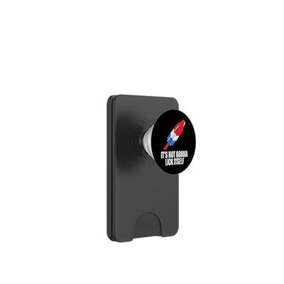 It's Not Gonna Lick Itself Funny Popsicle American Flag PopSockets PopWallet para MagSafe