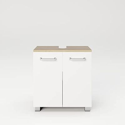 phoenix Group Wastafelonderkast, wit met Artisan eiken