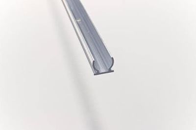 Binario di fissaggio in alluminio, 1,5 m, per tubi luminosi da 13 mm
