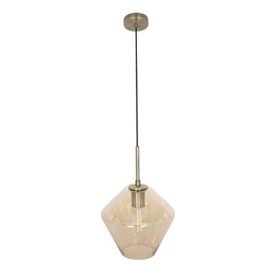 Zarivy Ciondolo Pinap 1xe27 in pelle e ambra, misure Regx23x23 cm. Un accessorio elegante che unisce stile e natura, ideale per ogni occasione. Dona un tocco unico al tuo look.