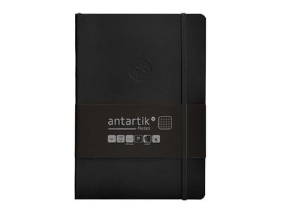 Antartik Notatnik z gumką, miękka okładka, a5 kartek, czarna kratka, 80 kartek, 80 gr fsc.