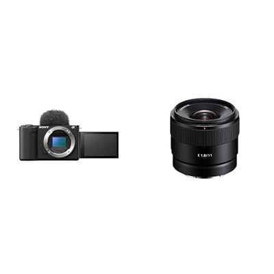 Sony ZV-E10 II di Sony | Vlog camera APSC con obiettivo intercambiabile + Obiettivo SONY APS-C con attacco E-mount 11 mm F1.8