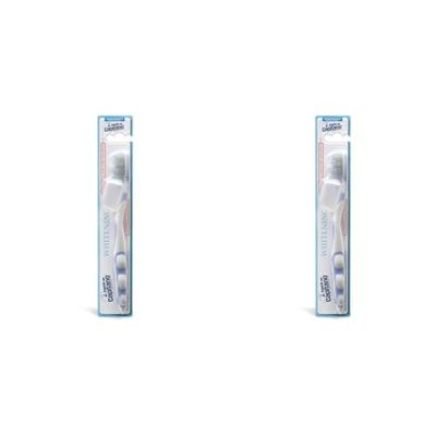 Pasta del Capitano, Brosse à dents Whitening avec des poils moyens, Aide à réduire les taches sur l'émail et favorise le blanchiment des dents (Lot de 2)