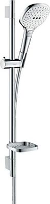 hansgrohe Raindance Select E Zestaw prysznicowy 120 3jet z drążkiem 65 cm i mydelniczką biały/chrom, 26620400