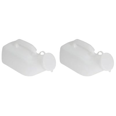 Aidapt Male Portable Urinal 1L Capacity Spill Resistant (Pack of 2)