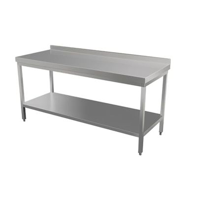 Garcia de Pou 127,66 mesa de trabalho, 2 níveis, 120 x 70 x 90 cm, prateado