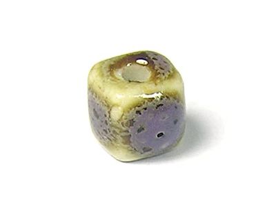 INNSPIRO Perline in ceramica secchio piccolo viola 6x6 mm. 100u.