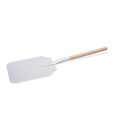 WAS 2293 661 aluminiowa łopatka do pizzy z drewnianym uchwytem, 30,5 x 35,5 cm, długość 66 cm