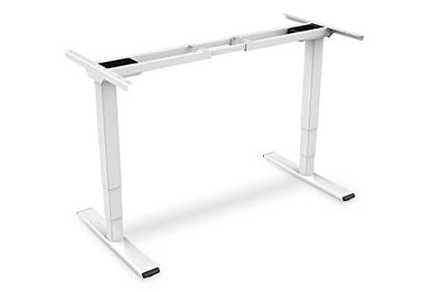 DIGITUS elektrisch in hoogte verstelbaar tafelframe - 3-traps - touch display - memory functie - 2 motoren - antibotsingssysteem - toetsblokkering - voor gangbare tafelbladen - Wit