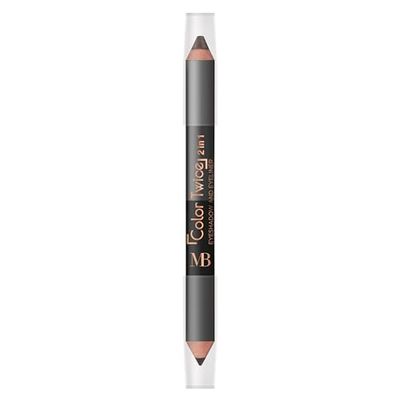 MB Milano – Lápiz de ojos doble punta – ideal para Smoky Eyes – negro, fácil de trabajar – Made in Italy