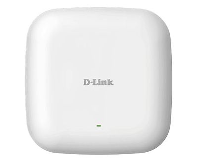 D-Link DAP-2610 - PoE WiFi AC1300 Wave2 MU-MIMO Dual Band para interior (802,11 ac até 1300 Mbps), porta Gigabit de 100/1000 Mbps, WPA2 Enterprise, Red. adius, partição WLAN, branco