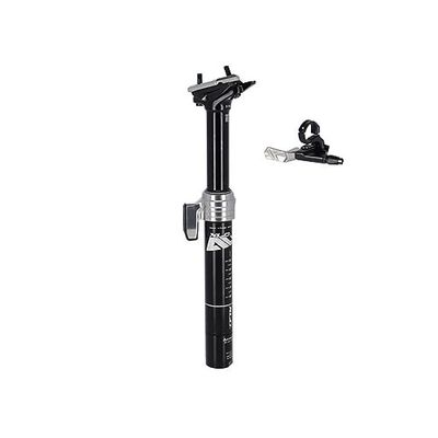 XLC SP-T10B Tija de sillín telescópica All MTN, Unisex Adulto, Negro, Talla única