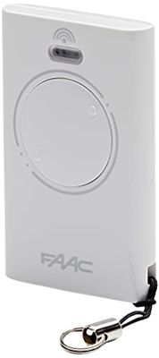 Faac 787007 XT2 433 SLH LR Automazione cancello telecomando trasmittente 2 canali, 433 mhz, Bianco