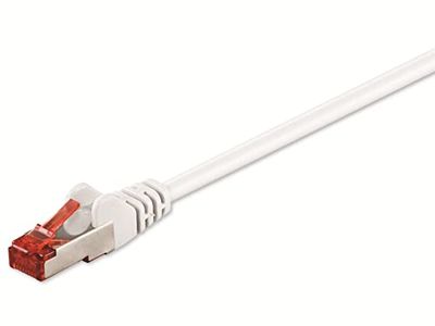 Goobay CAT 6-100 SSTP PIMF 1.0m White 1m networking cable - Networking Cables (1 m, White)