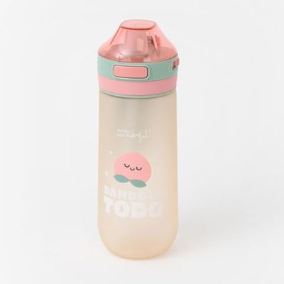 Mr. Wonderful Bouteille d'eau hermétique avec message imprimé « Donner tout », fabriquée en Tritan sans BPA, 600 ml