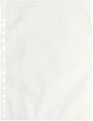 Esselte Sobres perforados Deluxe, de PPL antirreflejos, para almacenar y almacenar documentos en formato 25 x 35 cm, paquete de 100 sobres, 395697700