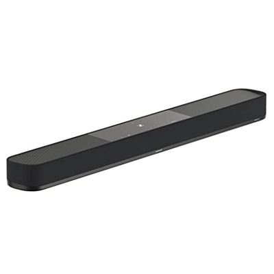 Sennheiser Auxiliaire AMBEO Soundbar | Plus pour TV et Musique avec Son Surround 3D immersif, Configuration de Haut-Parleur 7.1.4 virtuel, caissons de Graves Doubles intégrés, Prise UE, Black