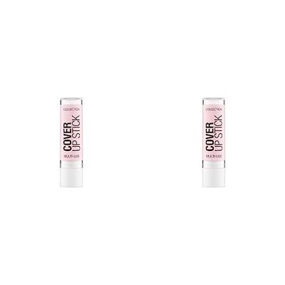 Collection Cosmetics Creamy Full Coverage Cover Up Light Concealer Stick with Flawless Finish, 4g, Natural Beige (Pack of 2)