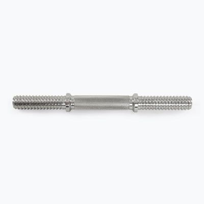 TREXO: Manubrio TX-SDB35 per pesi regolabili - 35 cm manubrio corto in acciaio con chiusure a stella per allenamento domestico