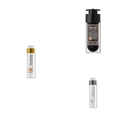 Frezyderm Velvet Face Sonnencreme SPF 50+ und Frezyderm Velvet Colors Mattes Make Up-Medium Foundation und Gesichts-Feuchtigkeits-Plus Crème