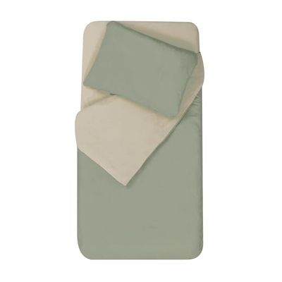 Mon PTIT Dodo - Beddengoed 75 x 120 cm + kussensloop 35 x 45 cm, ginky/zand