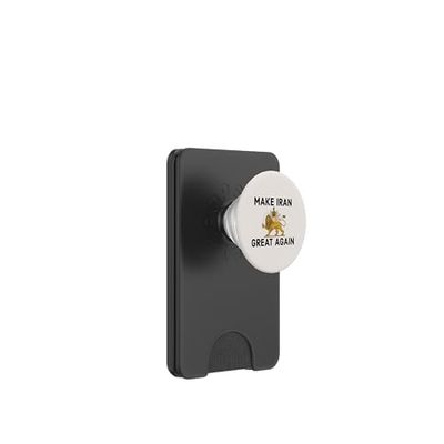 Rendi l'Iran di nuovo grande Leone persiano e Sun Shiro Khorshid PopSockets PopWallet per MagSafe