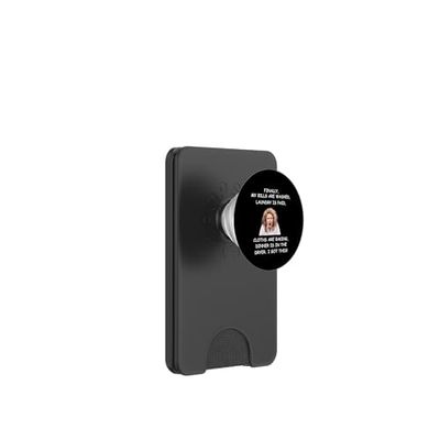Crazy Lady Funny Sarcástico Días Fránticos PopSockets PopWallet para MagSafe