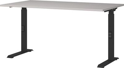 Germania Bureau 7904-630, en Cachemire et Noir, réglable en Hauteur, 140 x 91 x 80 cm (LxHxP)