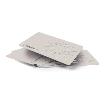 TimeMoto RF - 100 badge RFID, set da 25, compatibile con i sistemi di rilevamento presenze, compatto, formato carta di credito, frequenza 125 kHz, distanza di rilevamento 7 cm.
