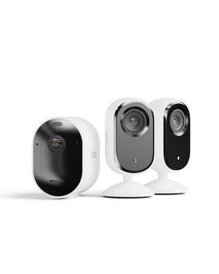 Arlo Pro 5 Telecamera WiFi Esterno Senza Fili, Sensore Di Movimento, Prova Inclusa Secure, 1 Telecamera, Bianche & Essential 2 Indoor Telecamera per Cani/Bambini 2K, 2 Telecamere, Bianche