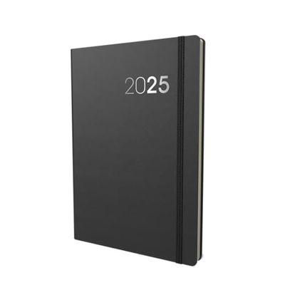 Collins Legacy 2025 Planner - A5 Week To View Diary - Black - (CL53.99-25) - Professional Weekly Planner with Soft Touch Cover