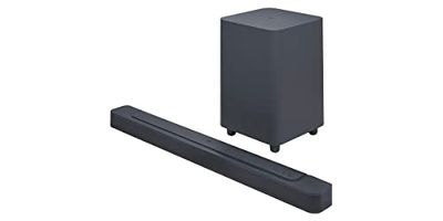 JBL Bar 500 Barre de Son à 5.1 Canaux avec Caisson de Basses 10 Pouces, MultiBeam et Dolby Atmos, Noir