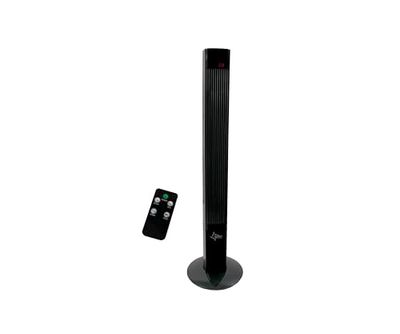 SUNTEC Ventilateur Colonne CoolBreeze 12000 TV | Tour de ventilation oscillante avec télécommande 45 W | 3 niveaux de Vitesse - Minuterie ( 1 - 12 heures) 120 cm,3 Vitesses, | Ecran LED avec affichage de la température| Silence Extrême | Noir
