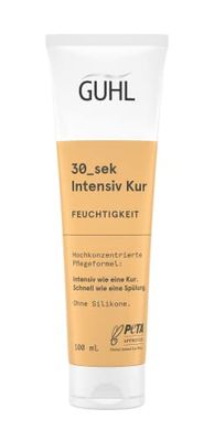 Guhl 30 sec Intensive Treatment - Moisture - 100 ml - Highly Concentrated Care Formula - Intensive Like a Treatment - Quick as a Conditioner - No Silicone