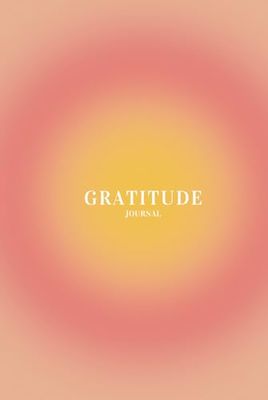 Hardback Gratitude Journal - A5 Journaling Book - 6 Months of Pages | Orange Aura