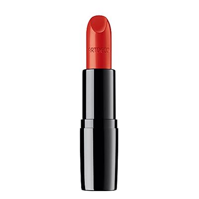 ARTDECO Perfect Color läppstift – långvarig glänsande rött läppstift – 1 x 4 g