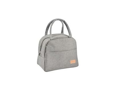 BÉABA, Izolowana torba na posiłek dla niemowląt/dzieci, Lunchbox, utrzymuje ciepło/świeżość, duża pojemność 5L, niezbędna tkanina, przednia kieszeń, miękki materiał, ciemnoszary
