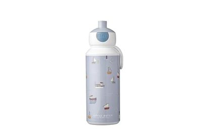 Mepal - Gourde Pop-up Campus Little Dutch - Gourde Étanche pour L'école - Gourde Réutilisable pour Enfant - Sans BPA et Lavable au Lave-Vaisselle - 400 ml - Sailors Bay