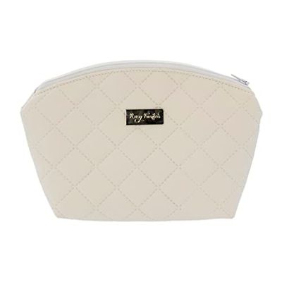 Trousse d'hygiène Rosy Fontaines - Trousse de Toilette pour bébé - Fermeture éclair - Idéal pour Ranger Les Accessoires - Élégant et Pratique 0-Blanc