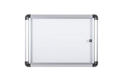 Bi-Office Bacheca Enclore Extra, Superficie Magnetica In Acciaio Laccato, Bacheca Con Anta Battente Per Interni in Alluminio, Dimensioni: 513 x 371 mm - 2xA4