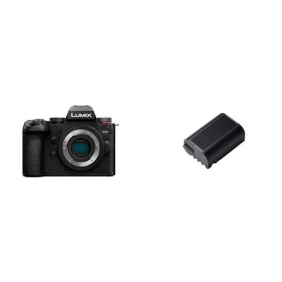 Panasonic Lumix G9M2E | Appareil Photo Hybride Expert (25MP, Autofocus Phase, Double Stab, Rafale 60ips AFC, Vidéo C4K illimité) & DMW-BLK22E Noir